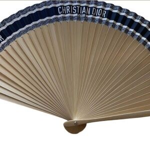 Christian Dior Beige and Navy Fan